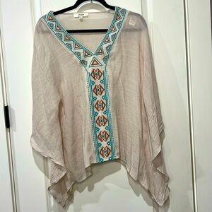 UMGEE BOHO LINEN TRIBAL TUNIC